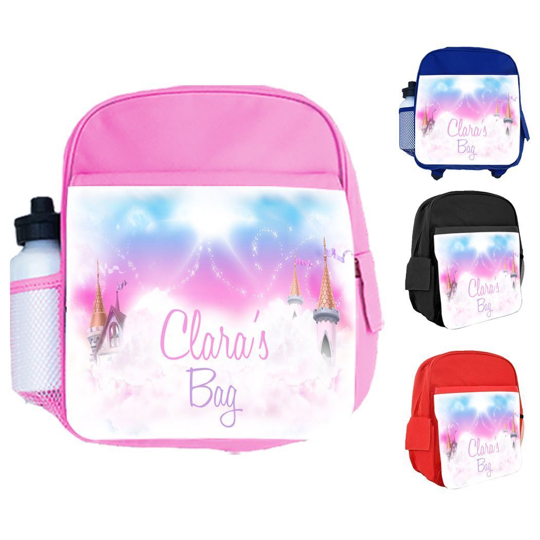 Personalised Kids Backpack Any Name Generic Design Boys Girls kid School Bag 54