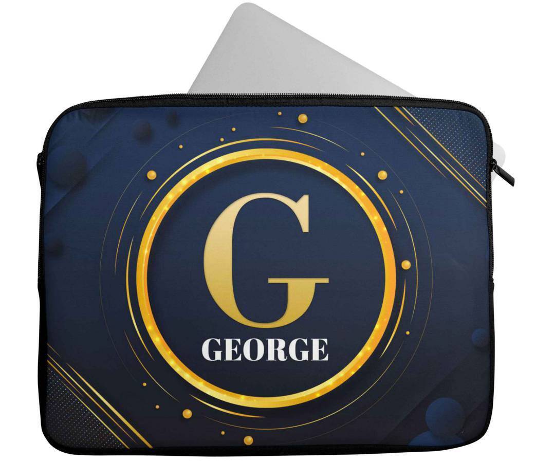 Personalised Any Name Abstract Design Laptop Case Sleeve Tablet Bag 83