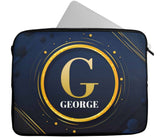 Personalised Any Name Abstract Design Laptop Case Sleeve Tablet Bag 83