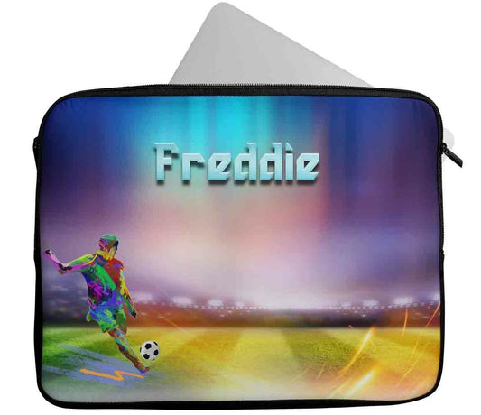 Personalised Any Name Football Design Laptop Case Sleeve Tablet Bag 73