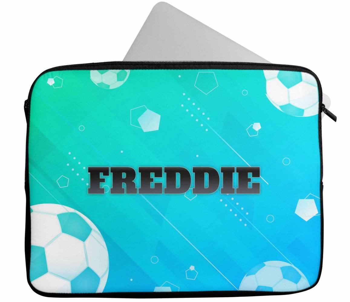 Personalised Any Name Football Design Laptop Case Sleeve Tablet Bag 77