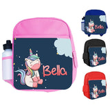 Personalised Kids Backpack Any Name Generic Design Boys Girls kid School Bag 44