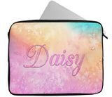 Personalised Any Name Marble Design Laptop Case Sleeve Tablet Bag 41