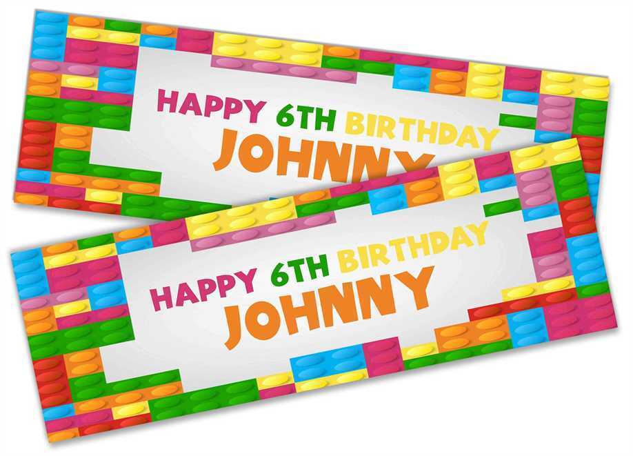 Personalised Birthday Banners Generic Design Children Kids Party Decoration 49