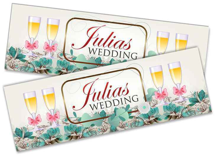 Personalised Wedding Banner Adult Party Celebration Marriage 240