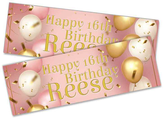Personalised Birthday Banners Generic Design Children Kids Party Decoration 213