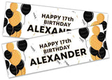 Personalised Birthday Banners Generic Design Children Kids Party Decoration 215