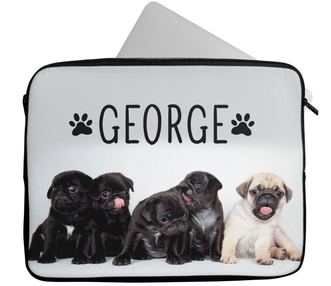 Personalised Any Name Animal Design Laptop Case Sleeve Tablet Bag 59