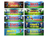 Personalised Birthday Banners Football Design Children Kids Party Decoration 56