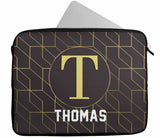 Personalised Any Name Abstract Design Laptop Case Sleeve Tablet Bag 85