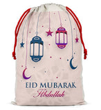 Personalised Eid Sack Bag Boy Girl eid Gift idea Stocking Bag 11