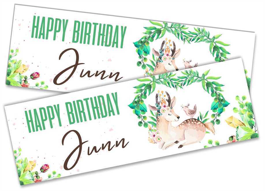 Personalised Birthday Banners Generic Design Children Kids Party Decoration 49