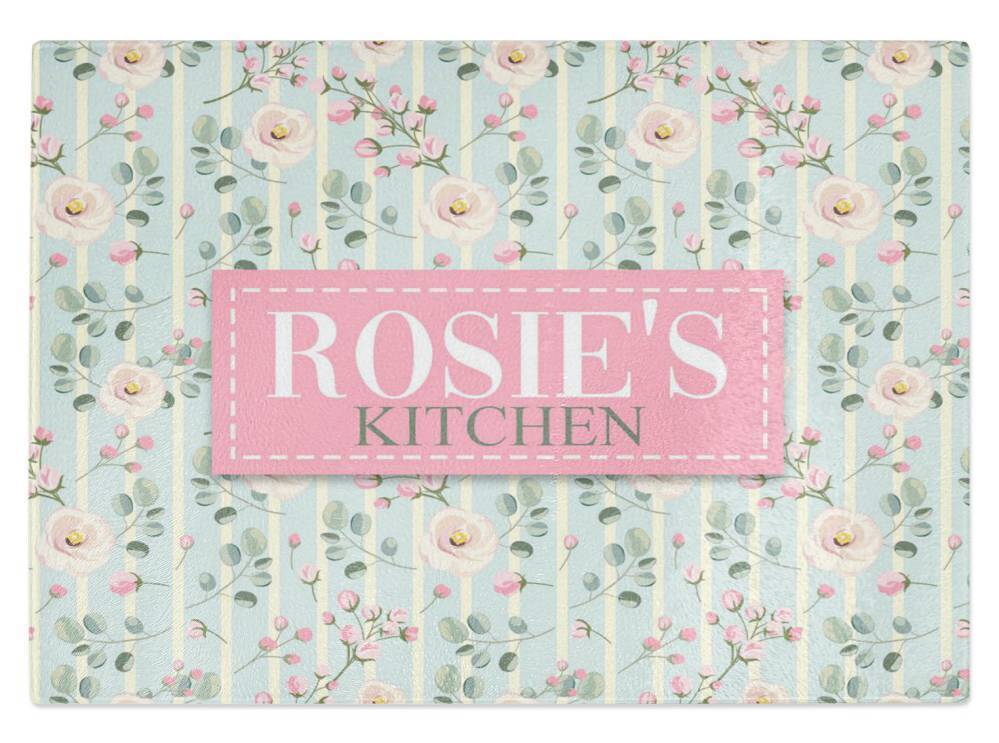 Personalised Any Name Kitchen Glass Chopping Board Item Gift 10