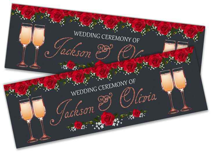Personalised Wedding Banner Adult Party Celebration Marriage 239