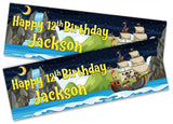 Personalised Birthday Banners Generic Design Children Kids Party Decoration 166