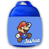 Personalised Kids Lunch Bag Any Name Mario Childrens Boys School Snack Box 3