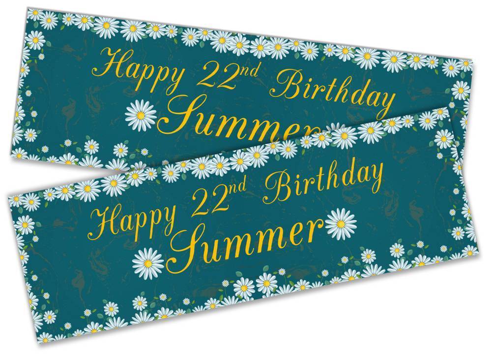 Personalised Birthday Banners Generic Design Children Kids Party Decoration 253