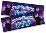 Personalised Birthday Banners Super Hero Design Children Kid Party Decoration 63