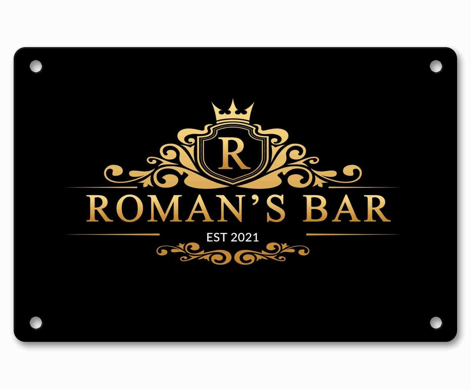 Personalised Bar Sign Any Name Garden Plaque Gift Bar Pub Backyard Bar Sign 119