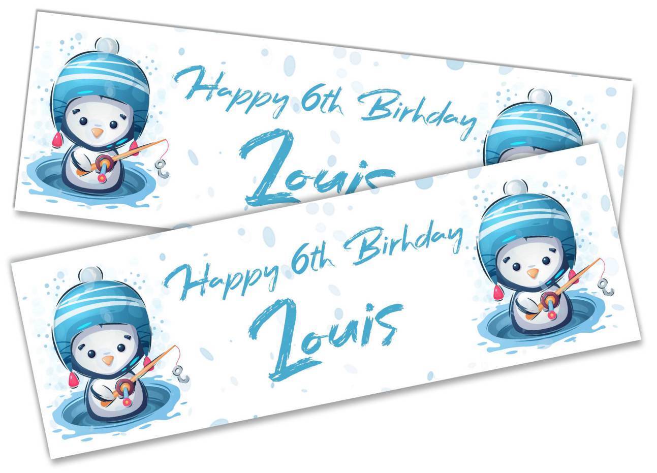 Personalised Birthday Banners Generic Design Children Kids Party Decoration 142