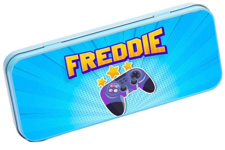 Personalised Any Name Gaming Pencil Case Tin Children School Kids Stationary 6