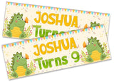 Personalised Birthday Banners Generic Design Children Kids Party Decoration 117