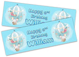 Personalised Birthday Banners Generic Design Children Kids Party Decoration 215