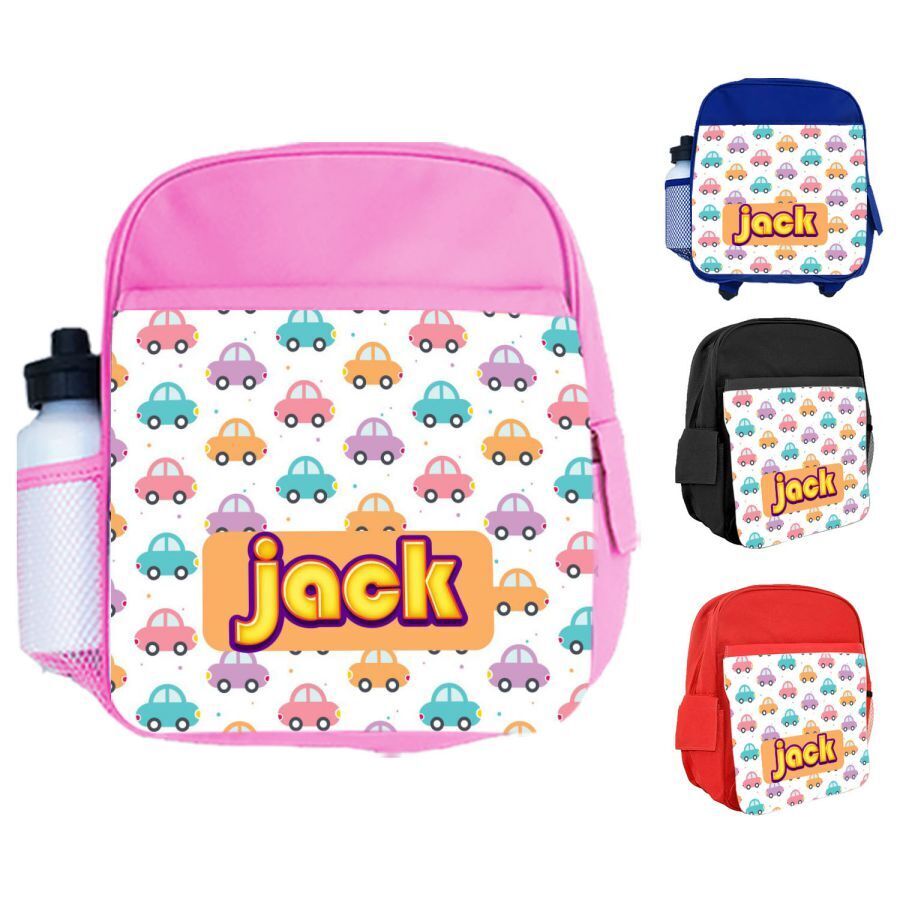 Personalised Kids Backpack Any Name Generic Design Boys Girls kid School Bag 65