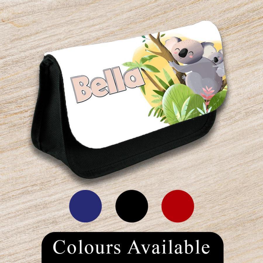 Personalised Pencil Case Generic Girls Boys Stationary Kids School Bag 22