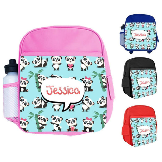 Personalised Kids Backpack Any Name Generic Design Boys Girls kid School Bag 44