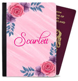 Personalised Floral Children Passport Cover Holder Any Name Holiday Accessory 18