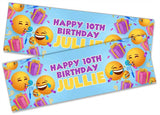 Personalised Birthday Banners Generic Design Children Kids Party Decoration 50