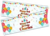 Personalised Birthday Banners Generic Design Children Kids Party Decoration 217