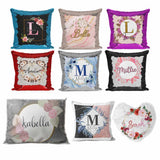 Personalised Cushion Floral Sequin Cushion Pillow Printed Birthday Gift 25