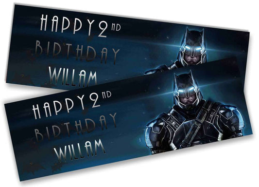 Personalised Birthday Banners Super Hero Design Children Kid Party Decoration 61