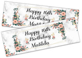 Personalised Birthday Banners Generic Design Children Kids Party Decoration 253