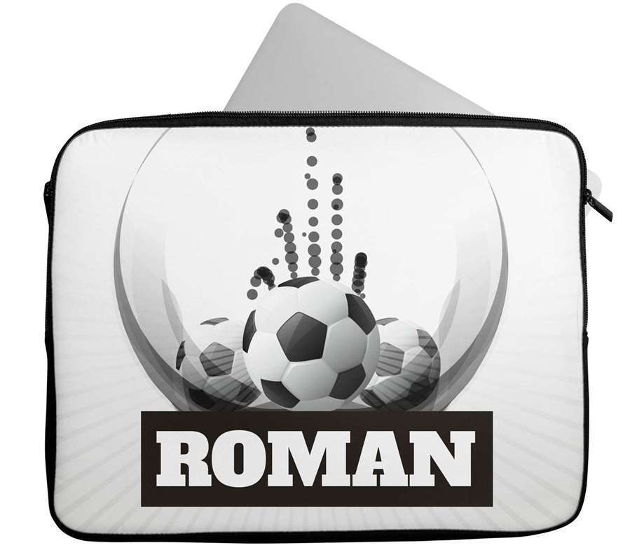 Personalised Any Name Football Design Laptop Case Sleeve Tablet Bag 21