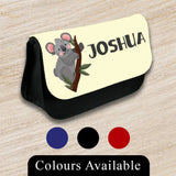 Personalised Pencil Case Animal Girls Boys Stationary Kids School Bag 14