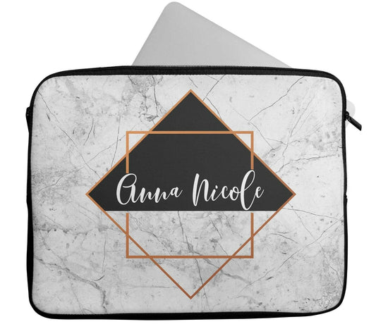 Personalised Any Name Square Laptop Case Sleeve Tablet Bag Chromebook Gift 1