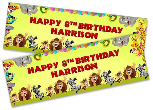 Personalised Birthday Banners Generic Design Children Kids Party Decoration 231