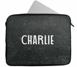 Personalised Any Name Marble Design Laptop Case Sleeve Tablet Bag 70