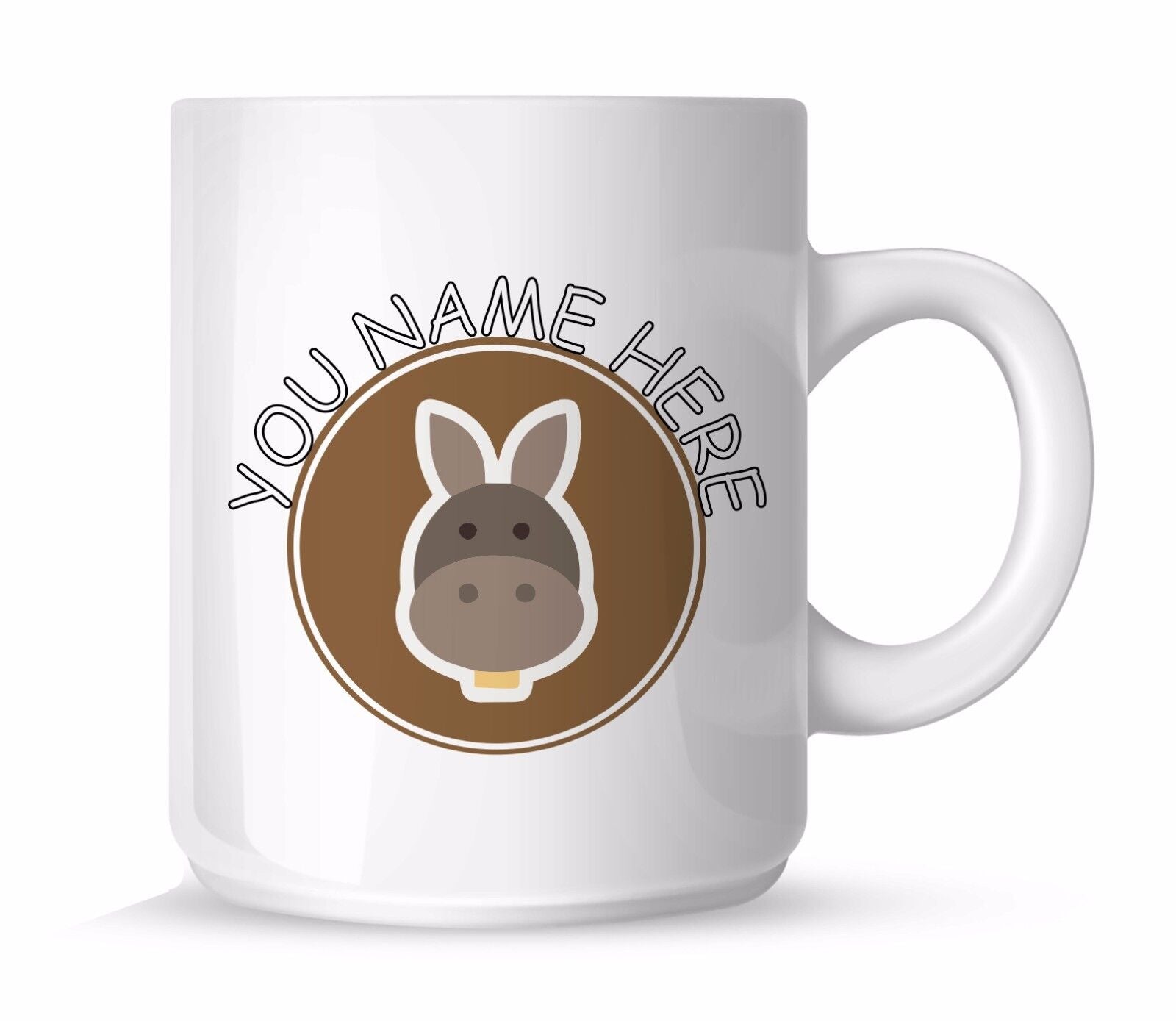Personalised Donkey Funny Cute Novelty Coffee Gift Tea Mug Christmas