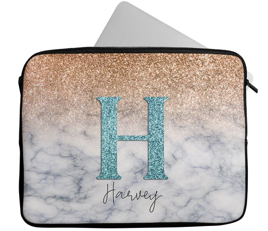 Personalised Any Name Glitter Design Laptop Case Sleeve Tablet Bag Chromebook 31