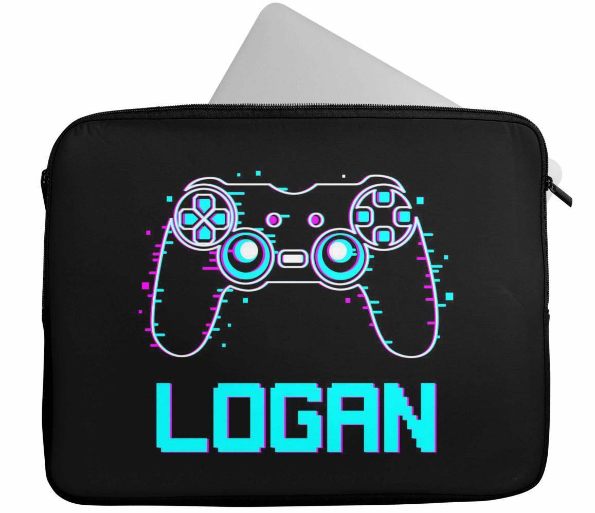 Personalised Any Name Gaming Design Laptop Case Sleeve Tablet Bag 81