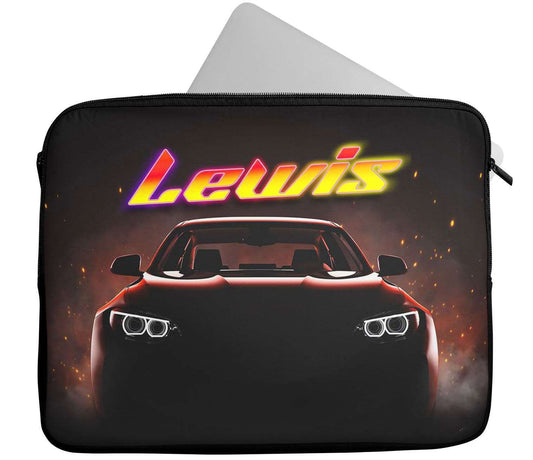 Personalised Any Name Car Design Laptop Case Sleeve Tablet Bag 19
