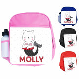 Personalised Kids Backpack Any Name Mermaid Design Boys Girls kids School Bag 16