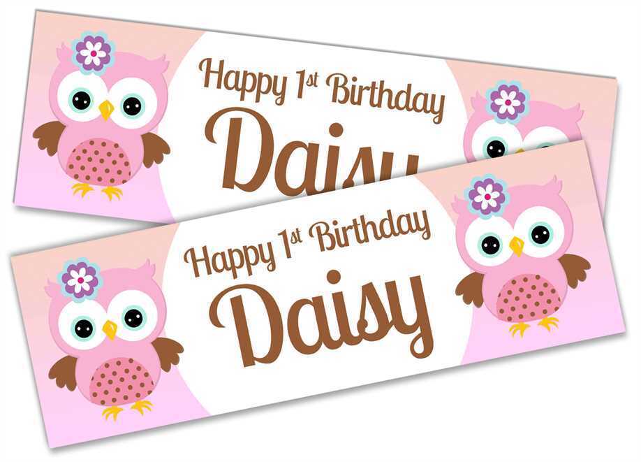 Personalised Birthday Banners Generic Design Children Kids Party Decoration 133