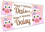 Personalised Birthday Banners Generic Design Children Kids Party Decoration 133