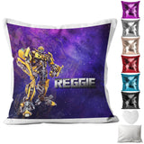 Personalised Cushion Robot Sequin Cushion Pillow Printed Birthday Gift 8