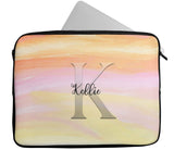 Personalised Any Name Marble Design Laptop Case Sleeve Tablet Bag 105